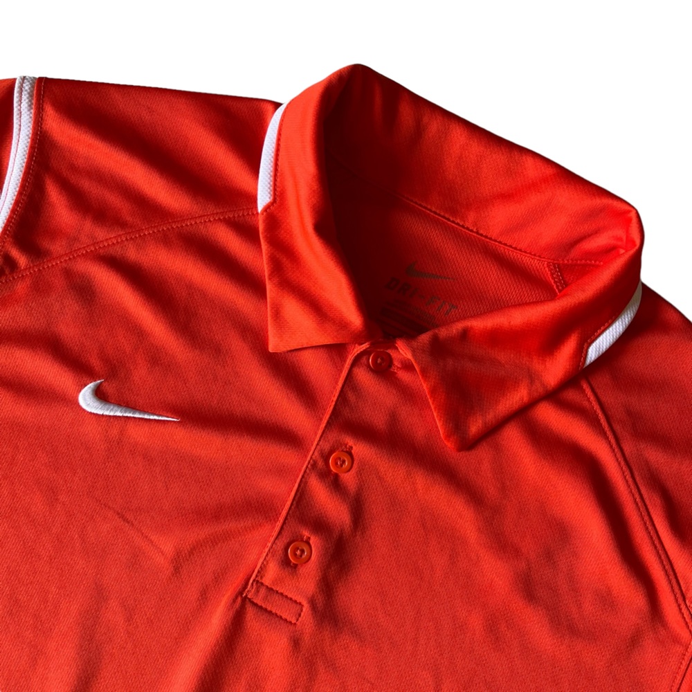 Nike DRI-FIT Short Sleeve Golf Polo Orange L